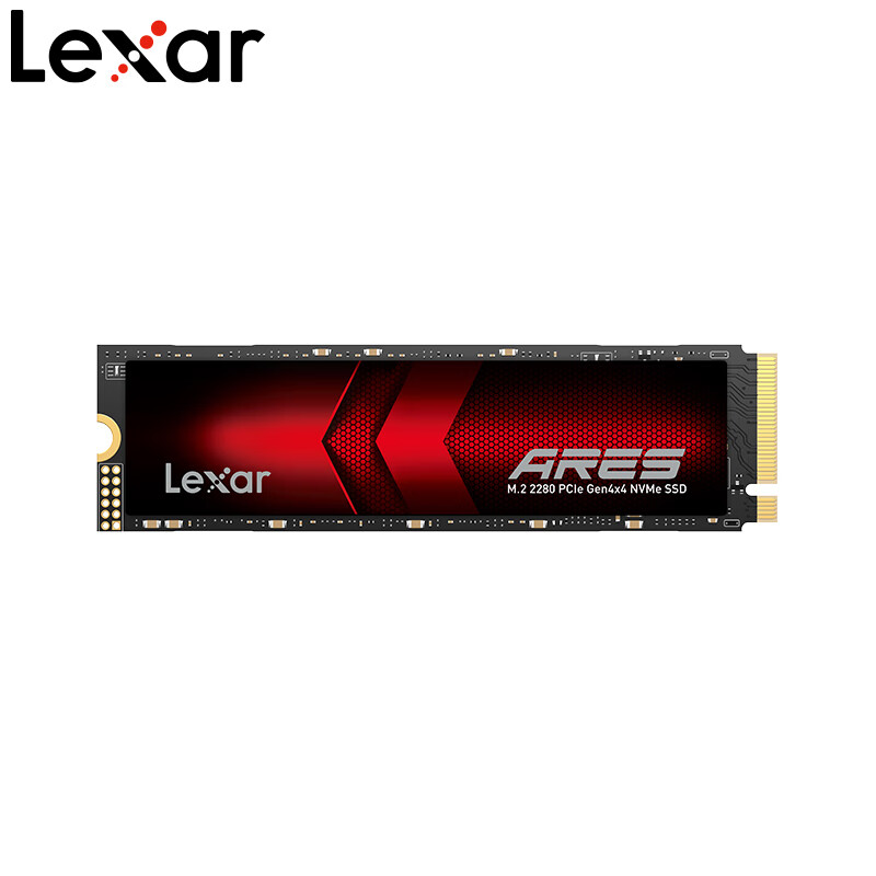 PLUS会员：Lexar 雷克沙 ARES LNM790X004T-RNNNC NVMe M.2 固态硬盘 4TB（PCI-E4.0） 1479元