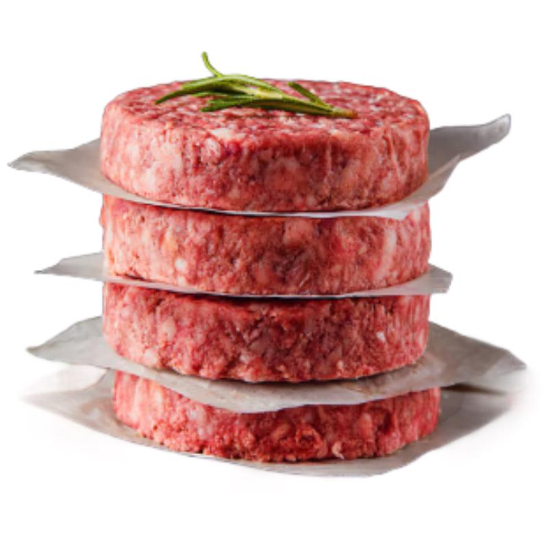 游牧御品 谷饲牛肉饼汉堡肉8片 1.6斤 26.8元