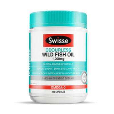 88VIP：Swisse 斯维诗 Omega-3 无腥味野生鱼油软胶囊 400粒*2瓶 184.3元 （需用券）