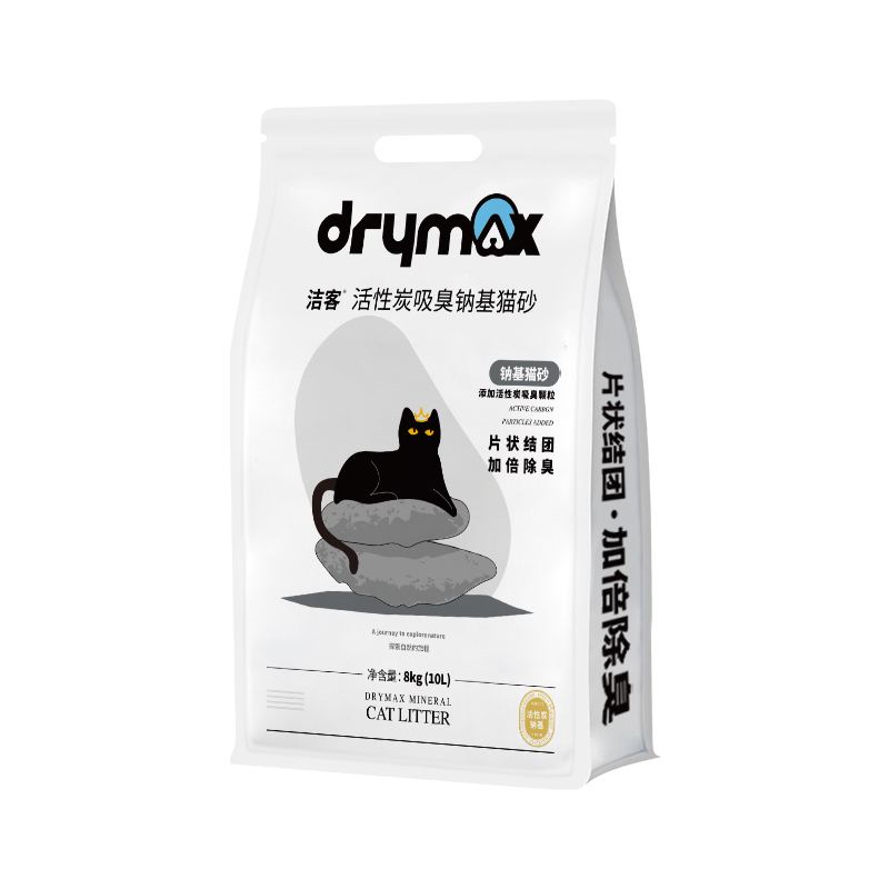 88VIP：DRYMAX 洁客 活性炭吸臭钠基猫砂10L 28.72元