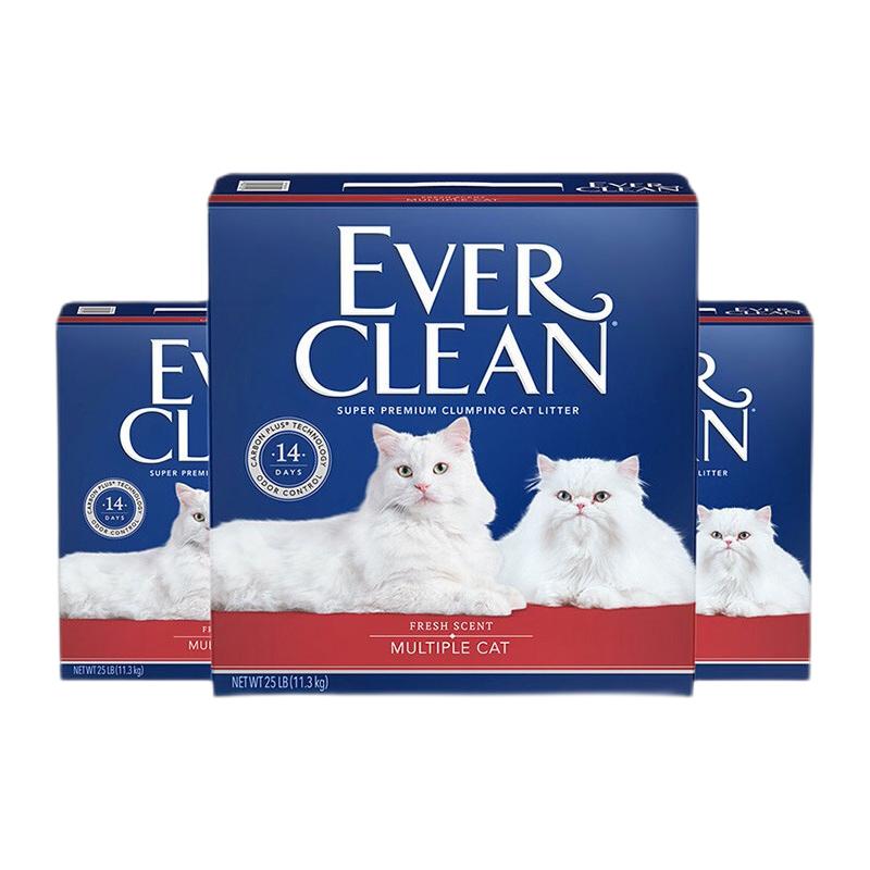 EVER CLEAN 铂钻 红标 膨润土猫砂 256.5元（需用券）