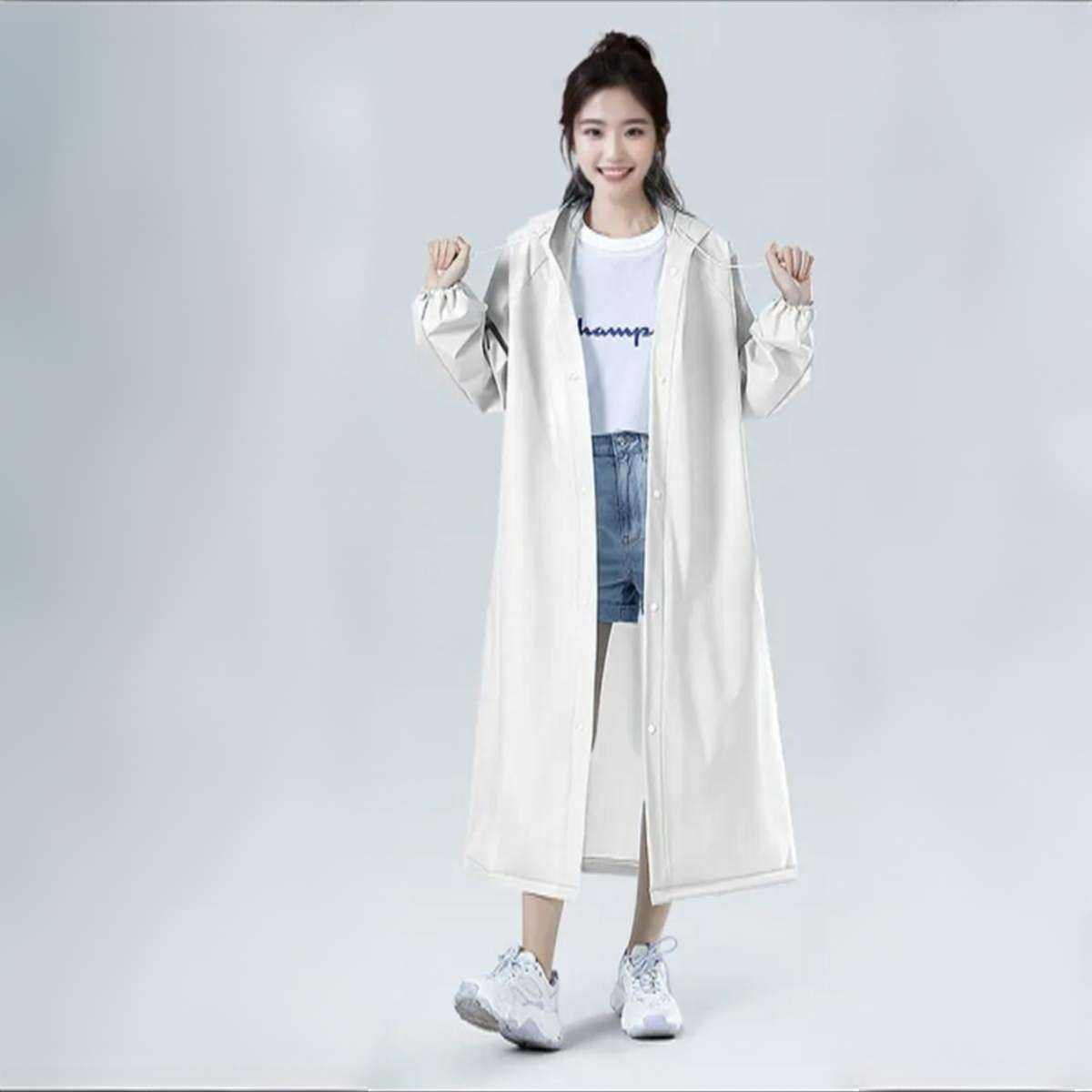 非一次性成人雨衣 加厚款EVA 白色 1元