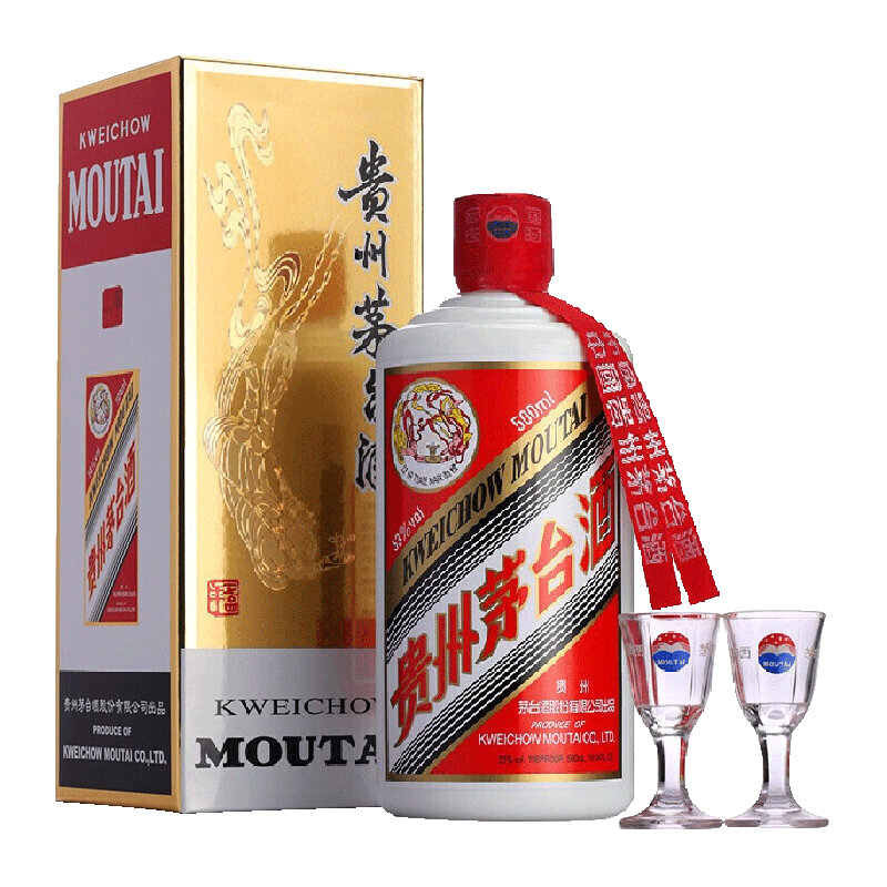 茅台 MOUTAI 飞天茅台500ml53度 酱香型白酒 ￥2233.5