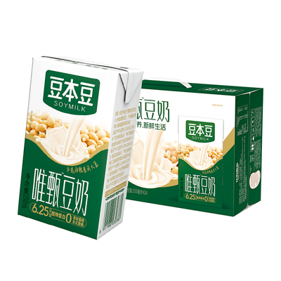 88VIP、需福袋：豆本豆 唯甄原味豆奶 250ml*24盒 24.36元