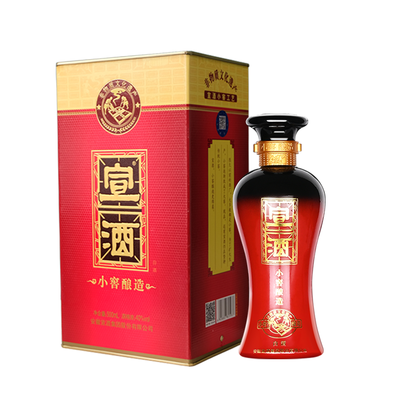 宣酒 红宣 浓香型白酒 40度 500ml 单瓶装 小窖酿造 111.04元（需领券，合55.52元