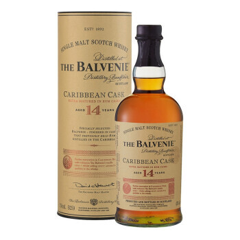 THE BALVENIE 百富 苏格兰百富（The Balvenie）百富14年单一麦芽苏格兰威士忌700ml 809元（需用券）