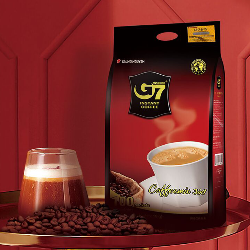 G7 COFFEE 多人越南进口中原G7原味咖啡100条袋装三合一学生提神速溶咖啡粉 ￥