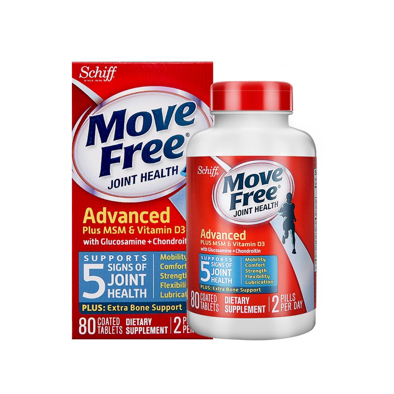 益节 Move Free 氨糖软骨素 蓝瓶 80粒 172.33元（需买3件，需用券）