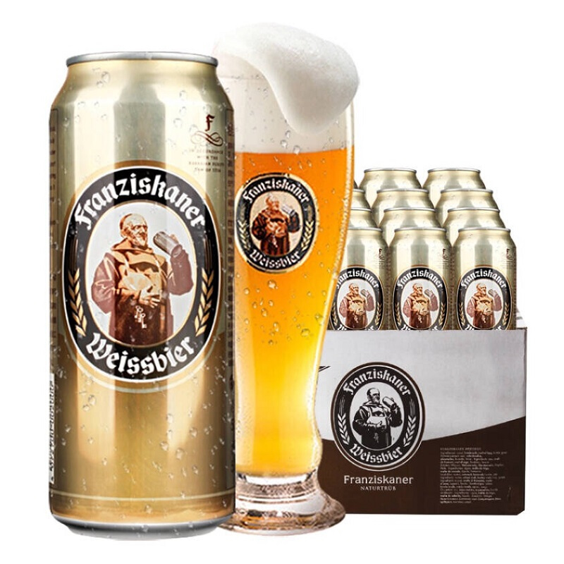 范佳乐 教士德国啤酒 高端小麦精酿 修道院啤酒 500mL 12罐 整箱装 61.6元（需