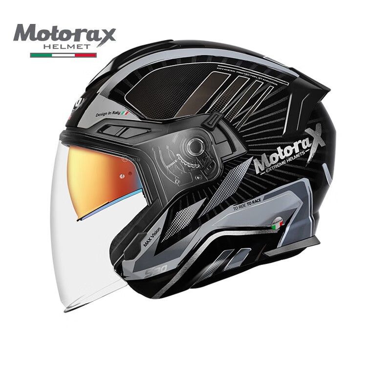MOTORAX 摩雷士 摩托车半盔机车 S30 GADA银 668元（需用券）