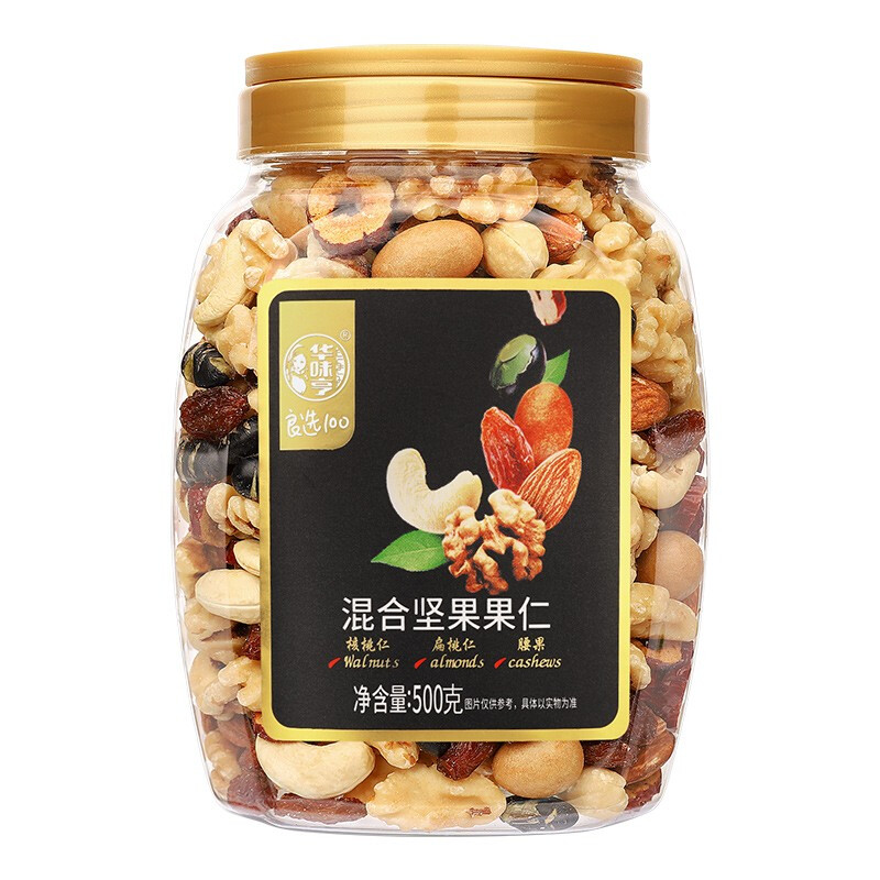 华味亨 混合坚果果仁 500g 19.9元（需用券）