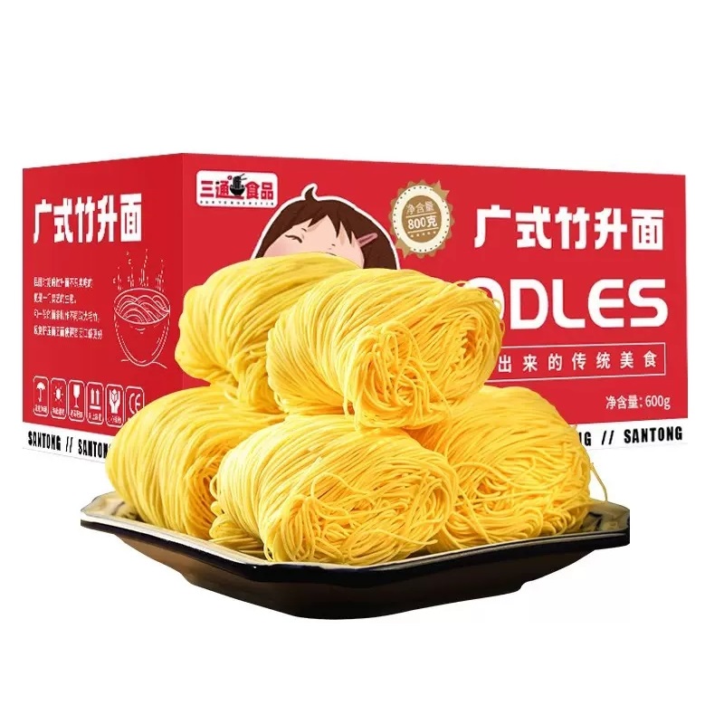 三通食品 手工竹升面 600g*1箱 9.9元包邮（需用券、可用签到红包）