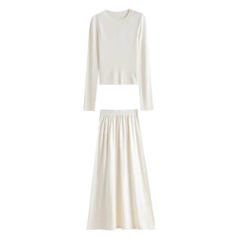 范思蓝恩 慵懒感 女士套装 白色（半身裙） 64.5元