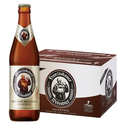 88VIP、需福袋：Franziskaner 范佳乐 小麦白精酿啤酒 450ml×12瓶 整箱装 64.08元包