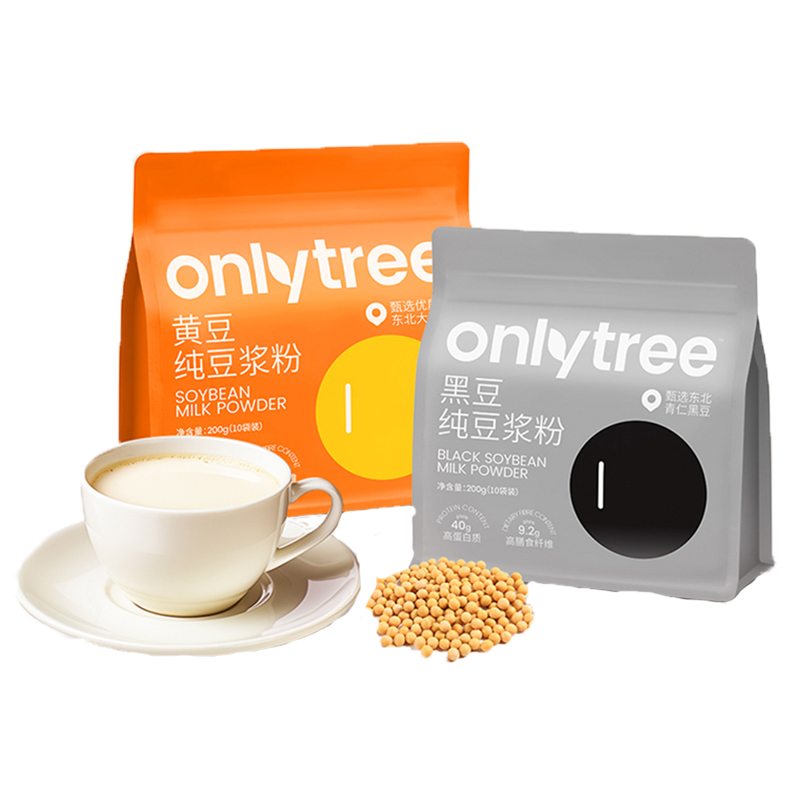 到手14.1 onlytree豆浆粉原味无蔗糖400g 券后17.9元