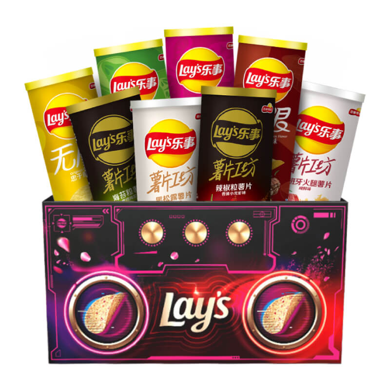 88VIP：Lay's 乐事 薯片音响礼盒 混合口味 832g 41.71元（需买2件，需用券）