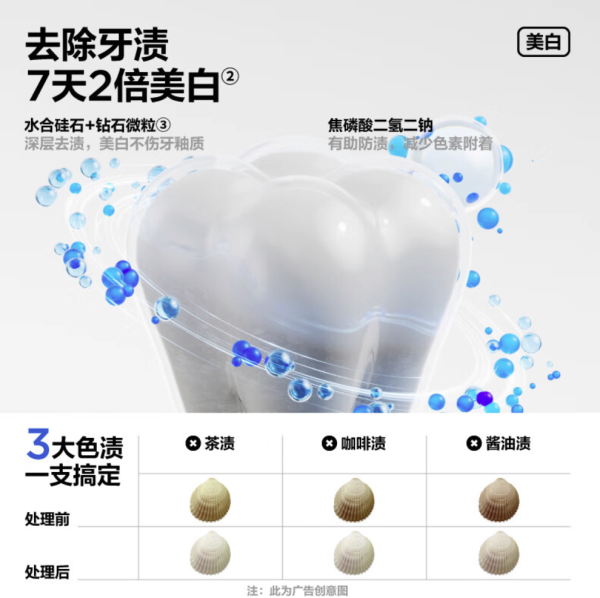 參半 美白牙膏 360g