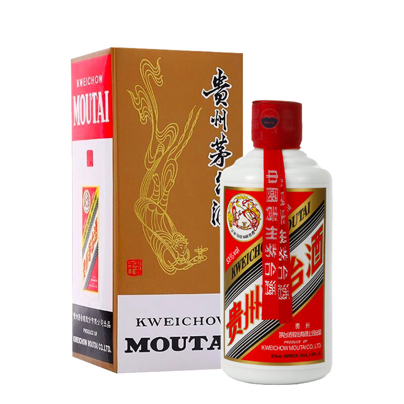 88VIP：MOUTAI 茅台 飞天茅台 2020年 53%vol 酱香型白酒 200ml 815.55元