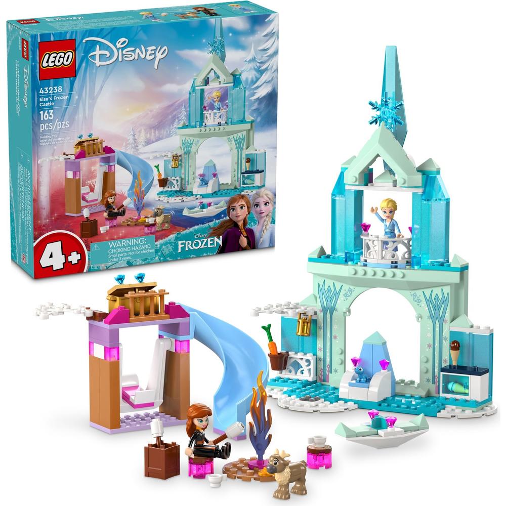 LEGO 乐高 积木拼装迪士尼43238 艾莎的冰雪城堡4岁+女孩儿童玩具儿童节礼物 2
