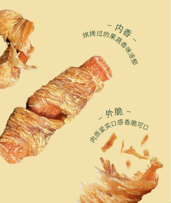 Meatyway 狗狗零食 鸡肉/鸭肉干 100g*6包