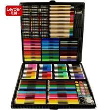 LERDER 乐缔 儿童绘画文具 258件可水洗绘画套装无毒画笔蜡笔36色水彩笔马克