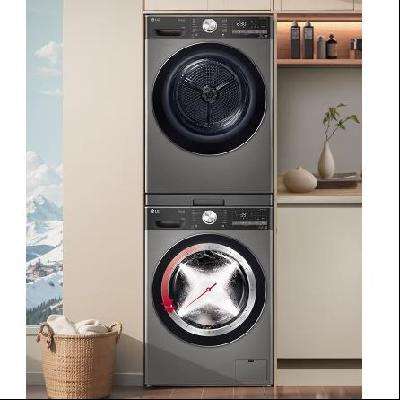 预售、PLUS会员：LG 小旋风系列 洗烘套装 10kg滚筒洗衣机+10kg双转子变频热泵