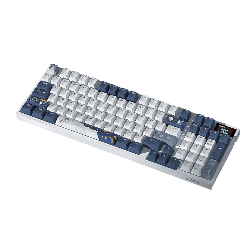 BASIC 本手 有线机械键盘 98键 红轴 冰蓝光 169元（需用券）