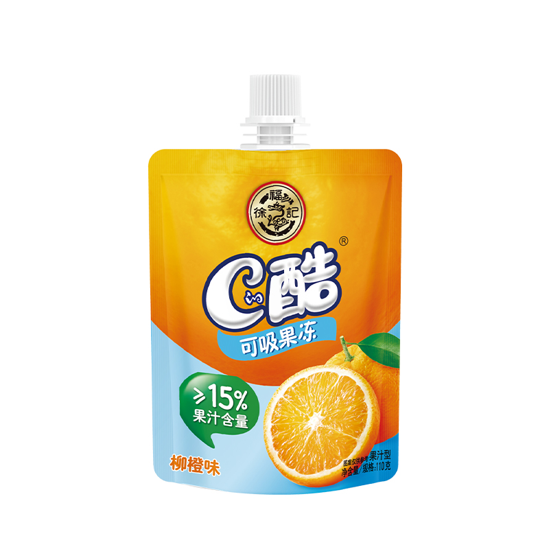 徐福记 C的酷柳橙味果冻110g*2袋 2.2元（需用券）