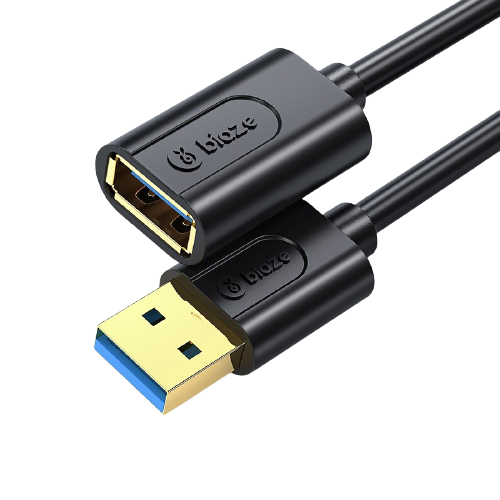 PLUS会员：Biaze 毕亚兹 镀金款 USB3.0延长线 1m 7.11元