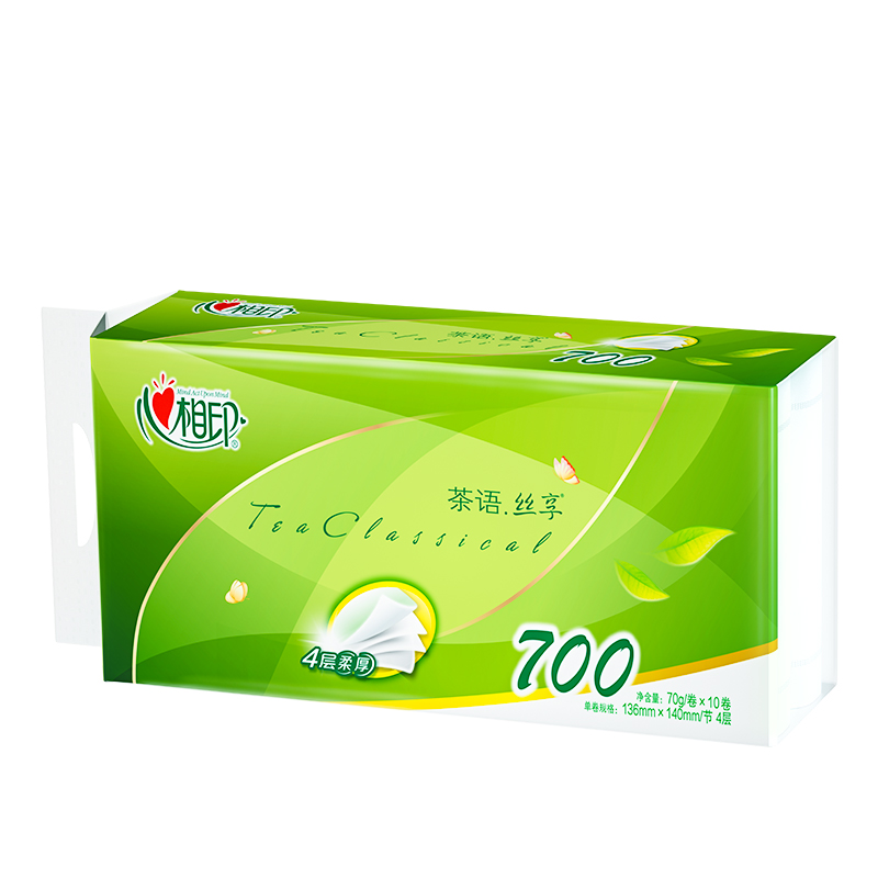 心相印 卫生卷纸家用无芯卷纸700g/10卷 5.9元