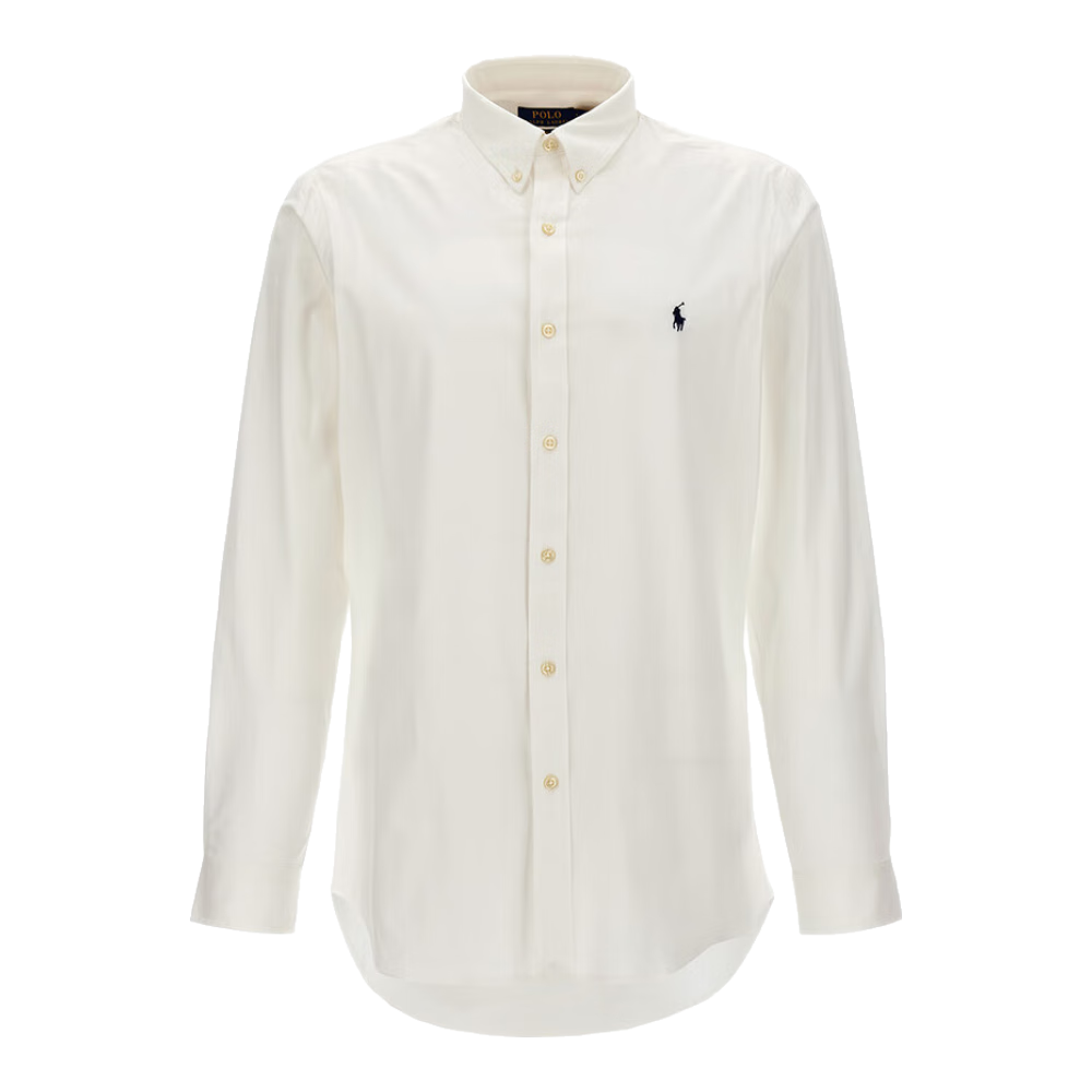 RALPH LAUREN 拉夫劳伦 男秋冬经典刺绣休闲白色衬衫710928254002 白色 616.55元