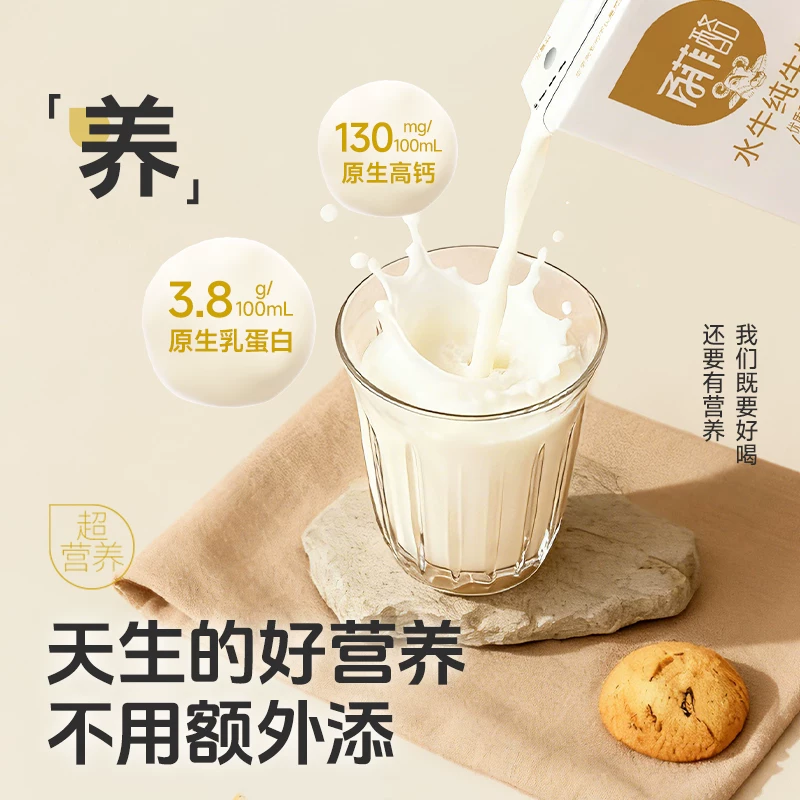 百菲酪 3.8g水牛纯牛奶200ml*36盒学生成人营养早餐牛奶 97.03元 - 线报酷