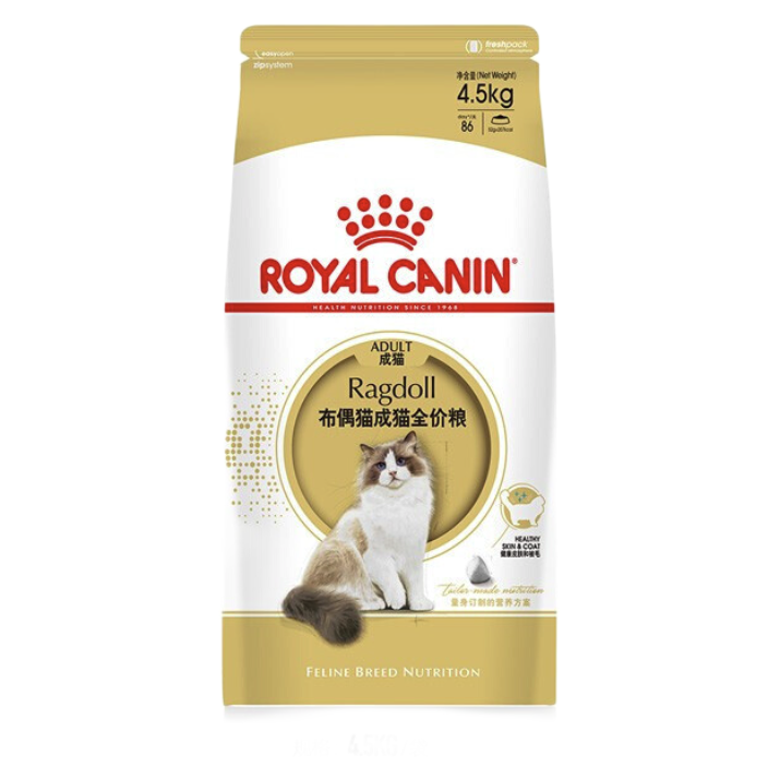 13日0点、PLUS会员：ROYAL CANIN 皇家 RA32布偶猫成猫猫粮 4.5kg 265元