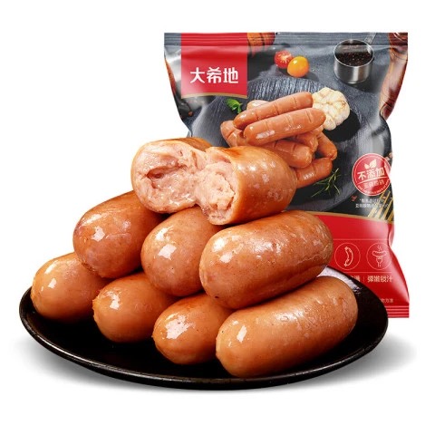 大希地 脆皮烤肠黑椒味500g 6.3元（需买5件，需用券）