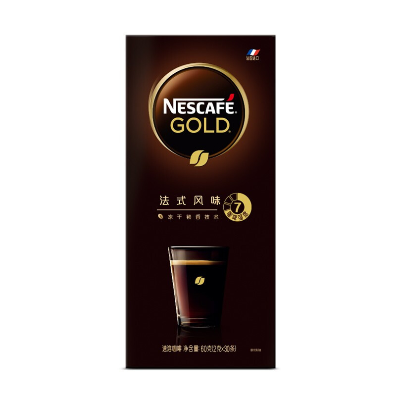 Nestlé 雀巢 金牌 速溶咖啡 法式风味 60g 33.9元