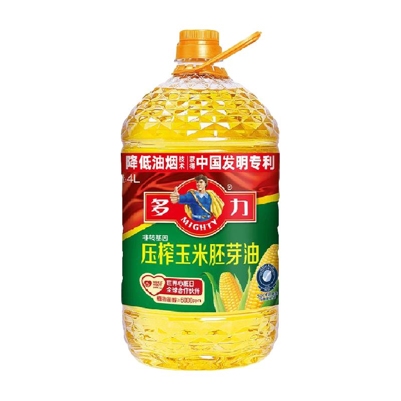 多力 压榨玉米食用油5L/桶非转基因含植物甾醇香醇不油腻玉米油 限深圳 46.9