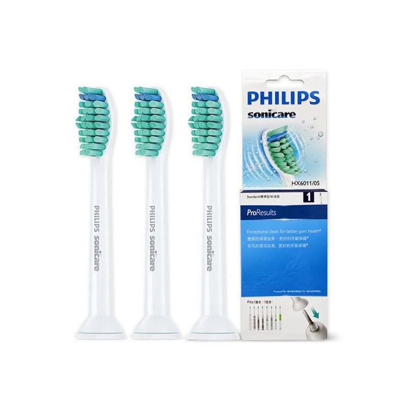 PHILIPS 飞利浦 基础洁净系列 HX6013 电动牙刷刷头 白色 3支装 79元包邮（双重