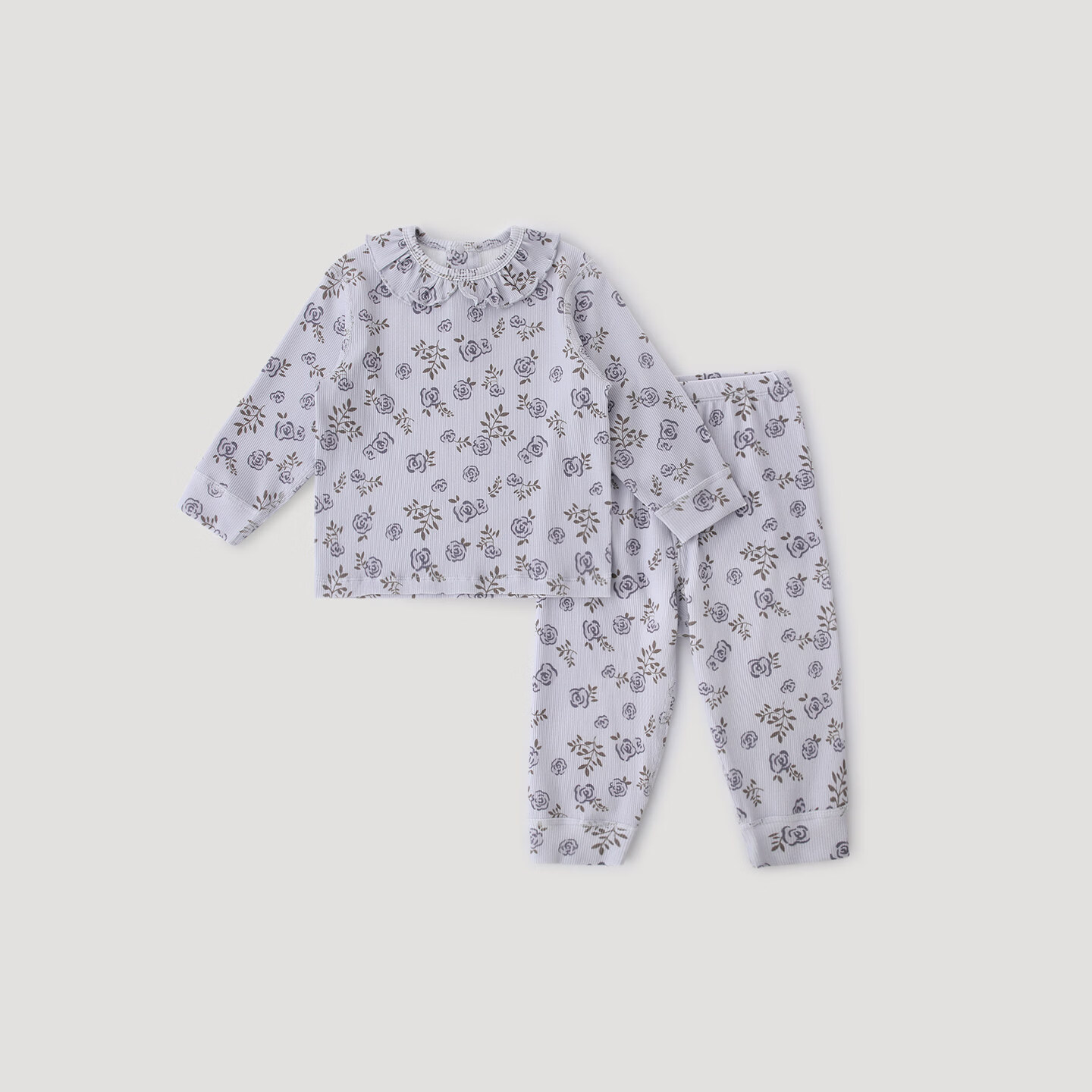 巴厘小猪 莫代尔 紫色森屿玫瑰 90cm 女童家居服套装 45元 - 线报酷