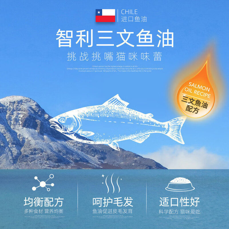麦富迪 猫粮 三文鱼鱼油猫粮毛发呵护均衡营养通用猫粮 三文鱼鱼油成猫粮10kg 189元 - 线报酷