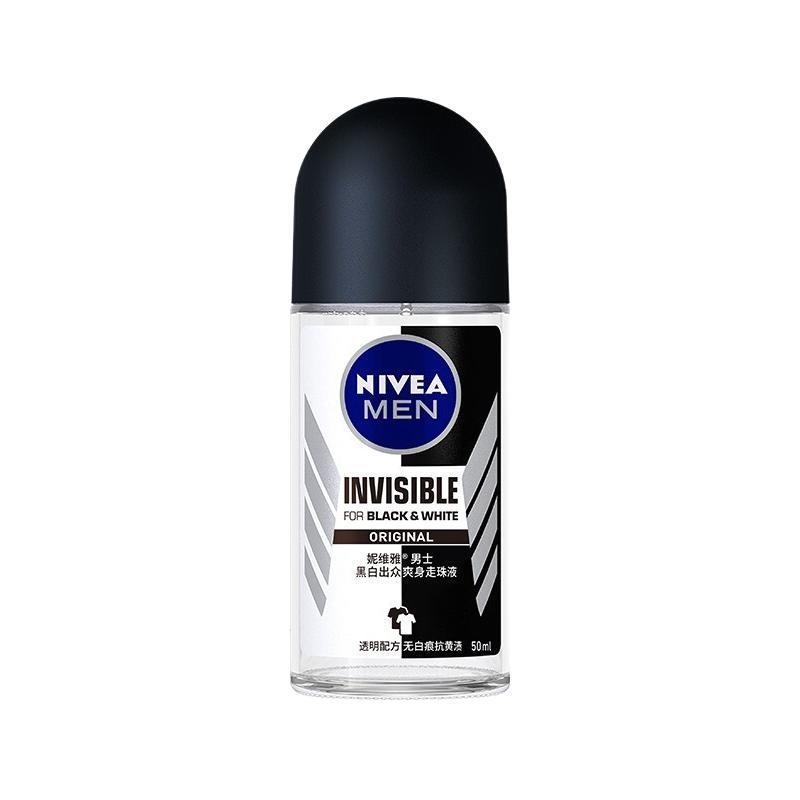 NIVEA MEN 妮维雅男士 黑白出众爽身走珠液 50ml 28元