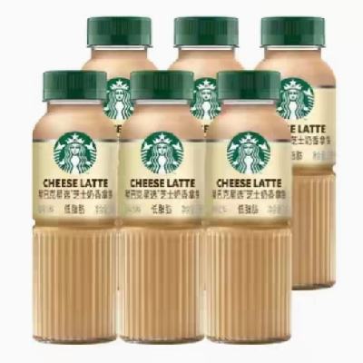 88VIP、需福袋：Starbucks 星巴克 低脂咖啡饮料 星选芝士奶香拿铁咖啡 270ml*6瓶