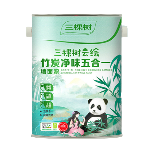 三棵树 云绘系列 竹炭净味五合一墙面漆 纯白色 5L 229元（需用券）