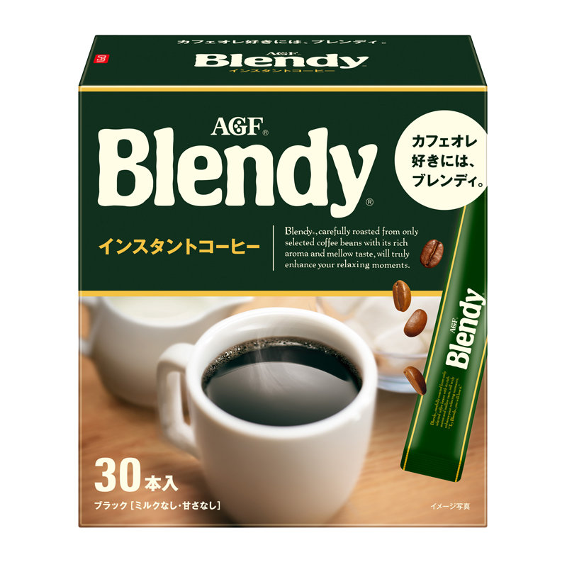 AGF Blendy 黑咖啡 30条装 速溶咖啡 无蔗糖 32.21元（需用券）