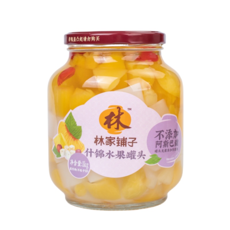 88VIP：林家铺子 黄桃椰果双拼什锦罐头 1kg 7.4元