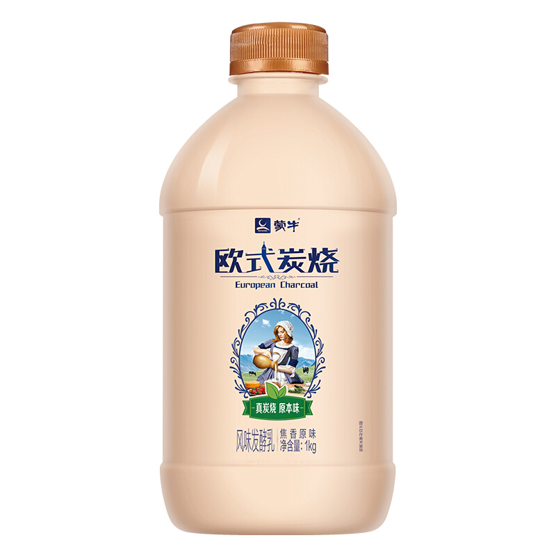 MENGNIU 蒙牛 欧式炭烧 风味发酵乳 焦香原味 1kg 11.25元（需用券）