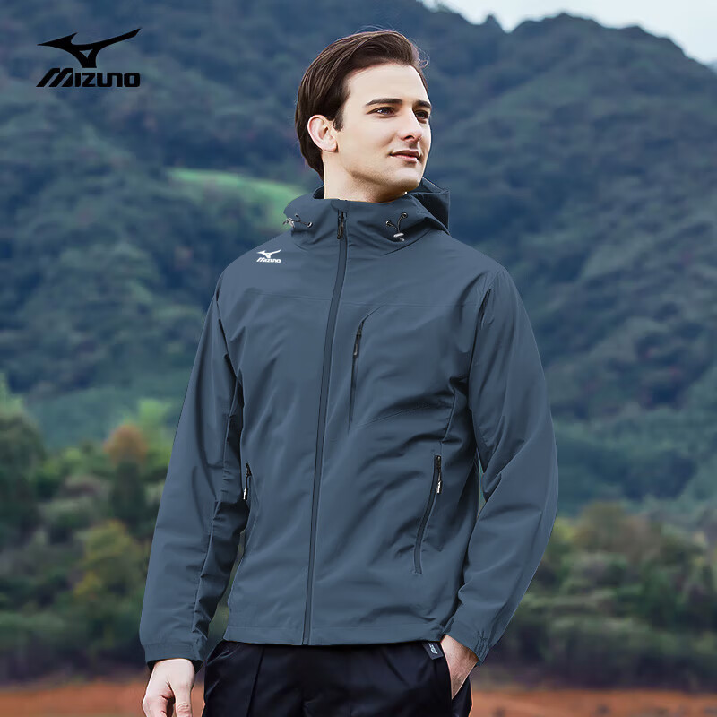 Mizuno 美津浓 男士户外梭织风衣 RTA2CC2629 235.71元（需用券）