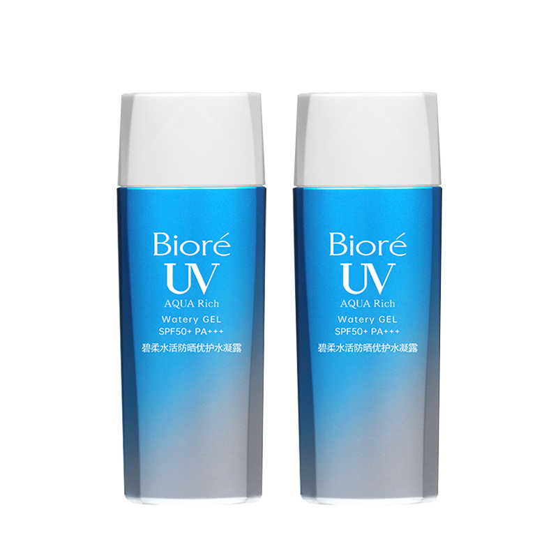 Biore 碧柔 水活防晒优护水凝露 SPF50+ PA+++ 90ml*2支 80元包邮