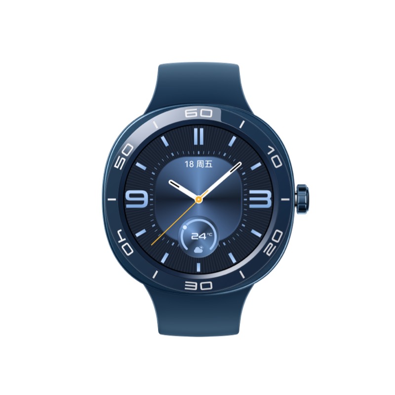 HUAWEI 华为 WATCH GT Cyber 时尚雅致款 智能手表 46mm 魅海蓝不锈钢表壳 蓝色橡胶