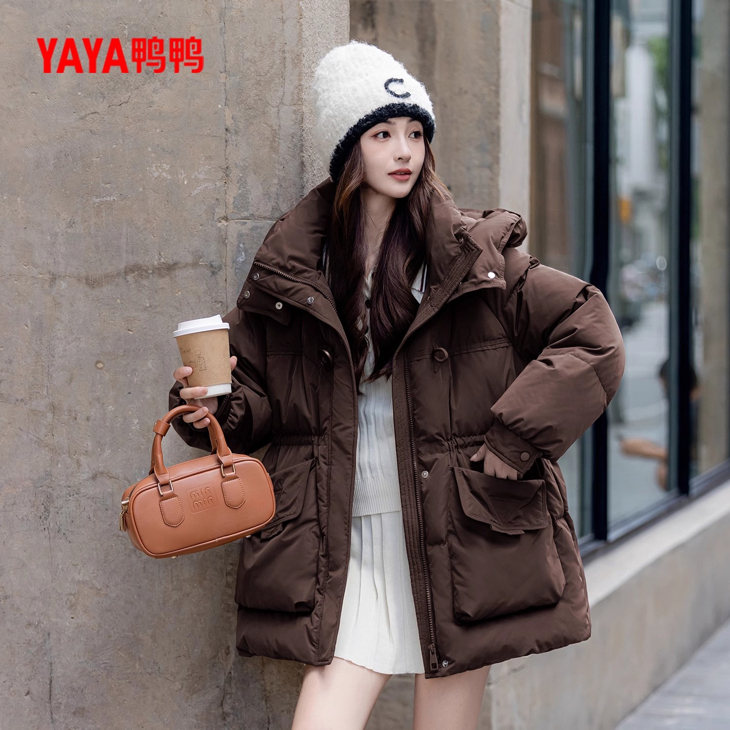 YAYA 鸭鸭 女士羽绒服 YE4B620732N 399元（需用券）