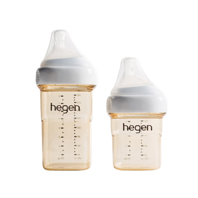 HEGEN新生婴儿多功能PPSU奶瓶礼盒一大一小150ml+240ml 2只礼盒( 白色) 331.55元